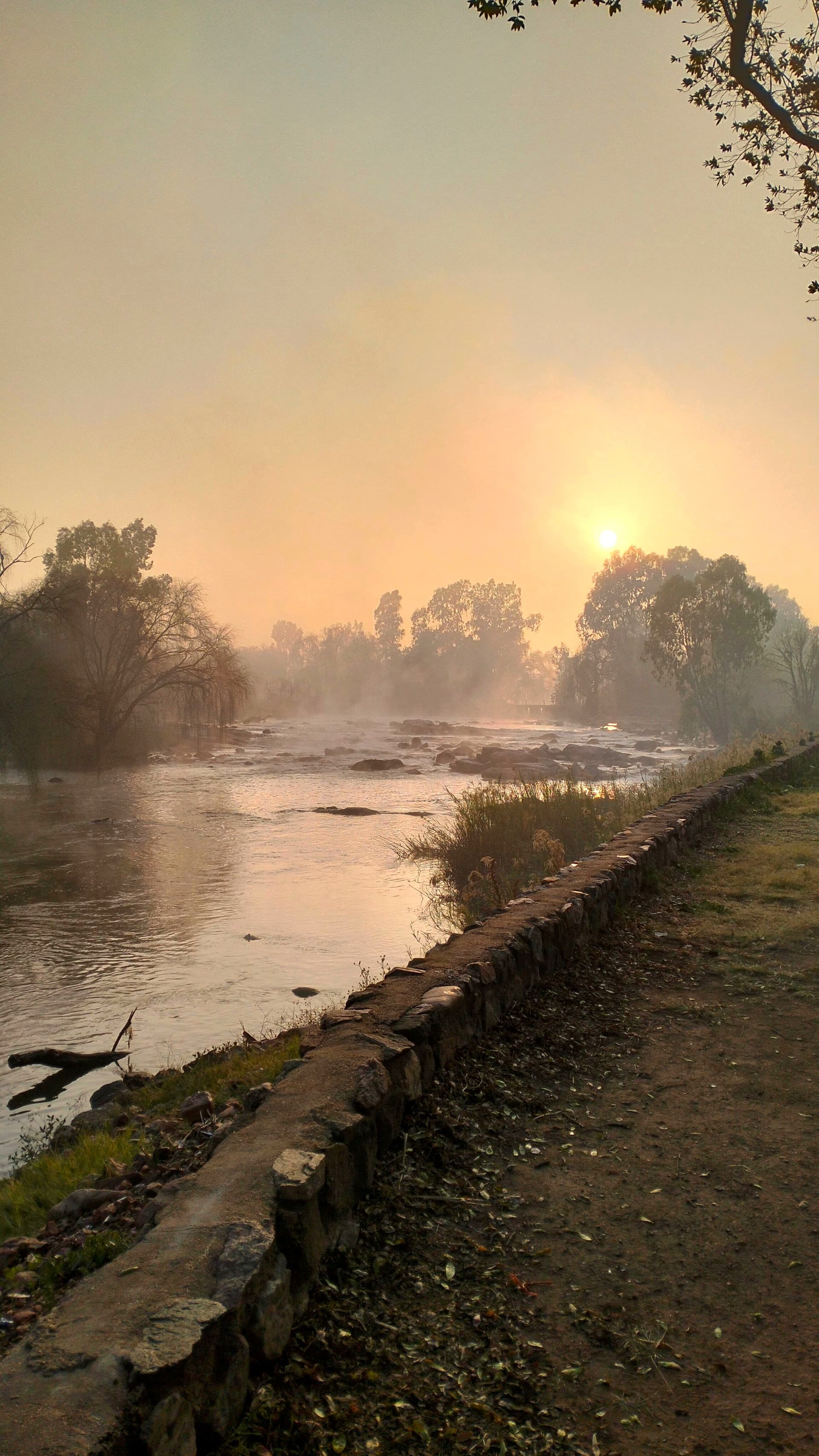 The Vaal River near Vanderbijlpark at sunrise